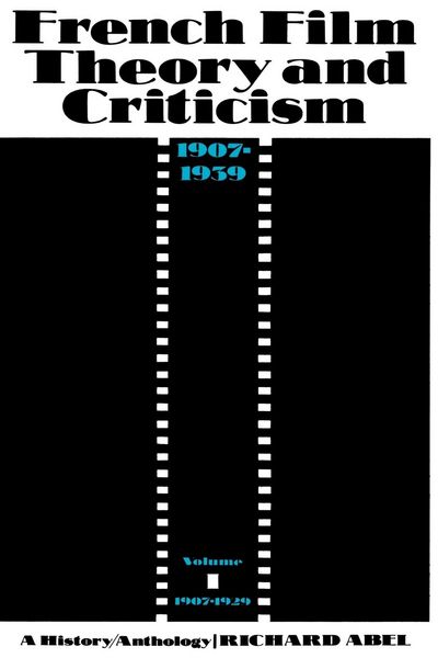 Produktbild: French Film Theory and Criticism, Volume 1