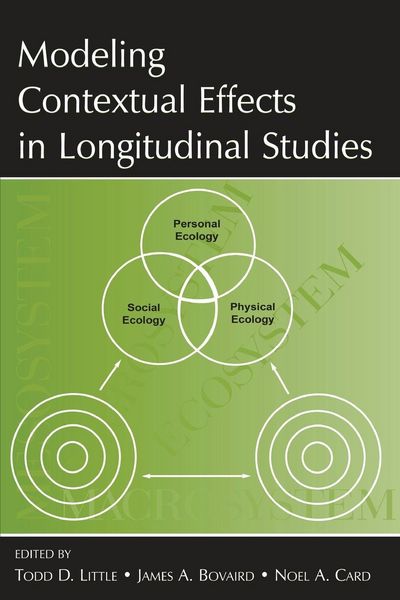 Produktbild: Modeling Contextual Effects in Longitudinal Studies