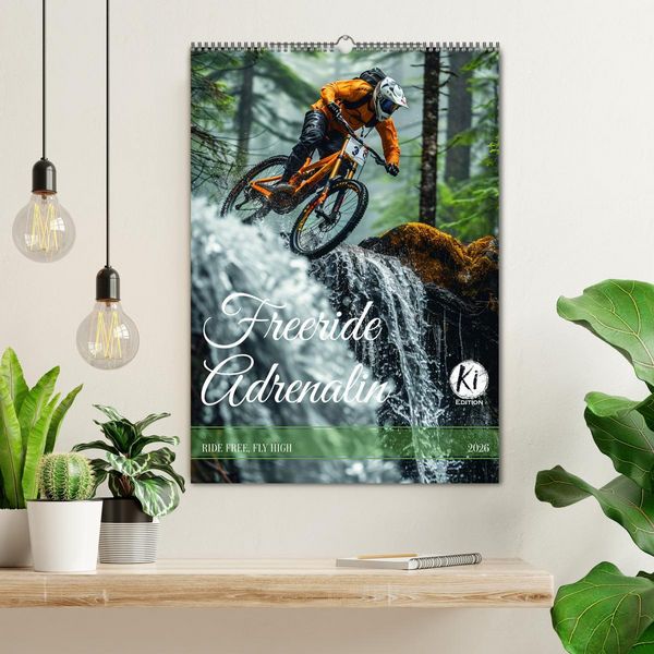 Produktbild: Freeride Adrenalin (Wandkalender 2026 DIN A2 hoch), CALVENDO Monatskalender