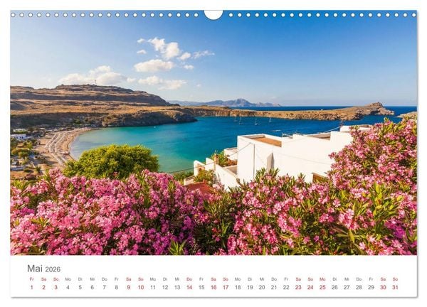 Produktbild: RHODOS Impressionen (Wandkalender 2026 DIN A3 quer), CALVENDO Monatskalender