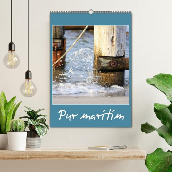 Produktbild: Pur maritim (Wandkalender 2026 DIN A2 hoch), CALVENDO Monatskalender