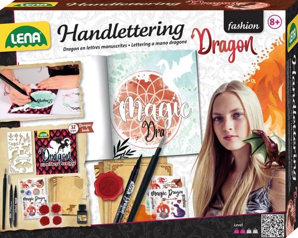 Lena - Dragon Handlettering, Faltschachtel