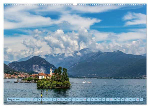 Produktbild: Italiens romantische Seen (hochwertiger Premium Wandkalender 2026 DIN A2 quer), Kunstdruck in Hochglanz