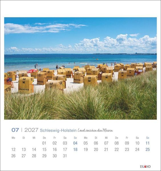 Produktbild: Schleswig-Holstein Postkartenkalender 2027 - Land zwischen den Meeren