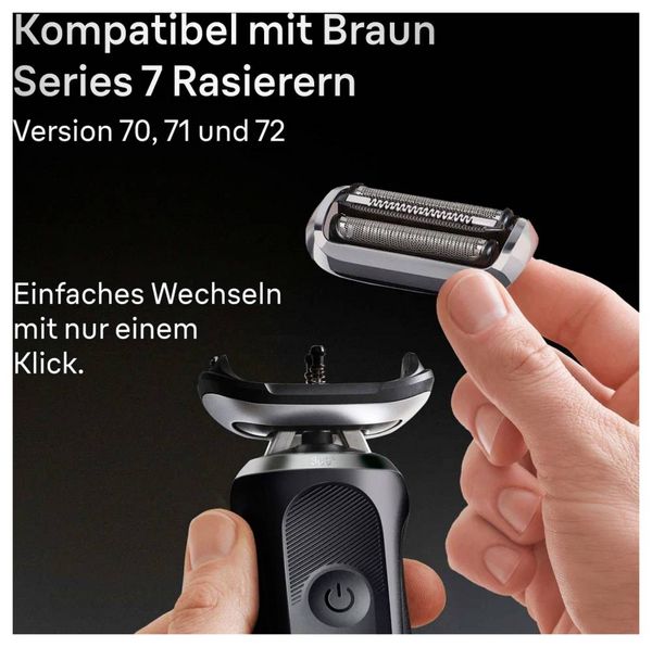 Produktbild: Braun Kombipack 74S Scherkopf Edelstahl, Schwarz 1St.