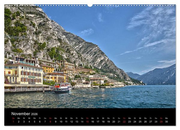Produktbild: BENACO - Gardasee-Impressionen (hochwertiger Premium Wandkalender 2026 DIN A2 quer), Kunstdruck in Hochglanz