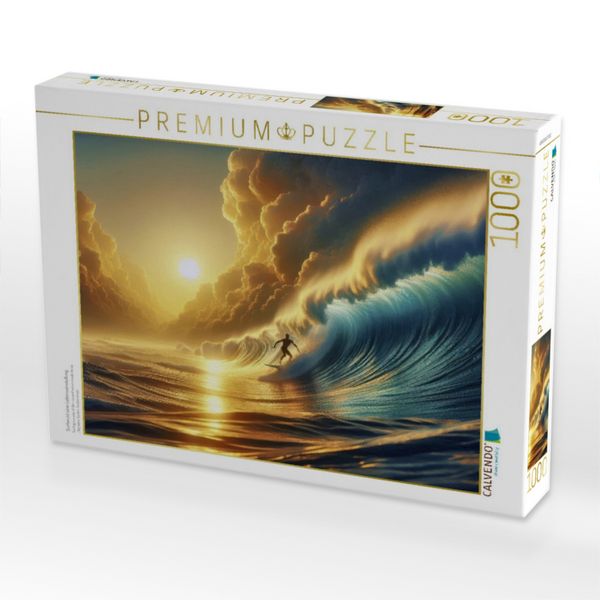 Produktbild: CALVENDO Puzzle Surfen ist eine Lebenseinstellung. | 1000 Teile Lege-Gr&ouml;&szlig;e 64x48cm Foto-Puzzle f&uuml;r gl&uuml;ckliche Stunden