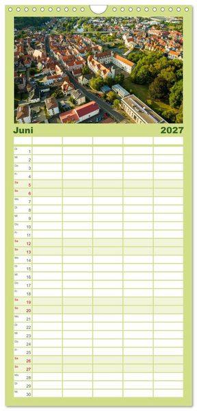 Produktbild: Familienplaner 2027 - Die Fulda mit 5 Spalten (Wandkalender, 21 x 45 cm) CALVENDO