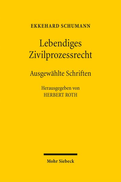Produktbild: Lebendiges Zivilprozessrecht