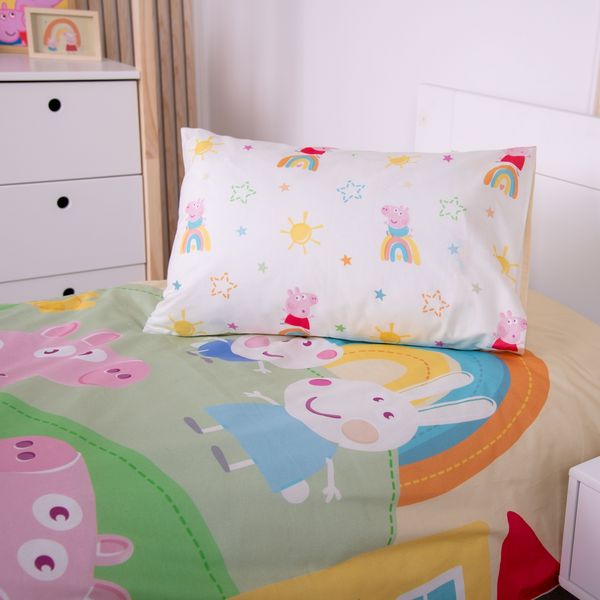 Produktbild: Klaus Hering 2486408063 - Peppa Pig Bettw&auml;sche, Peppa Pig, Made in Green, 40x60+100x135 cm