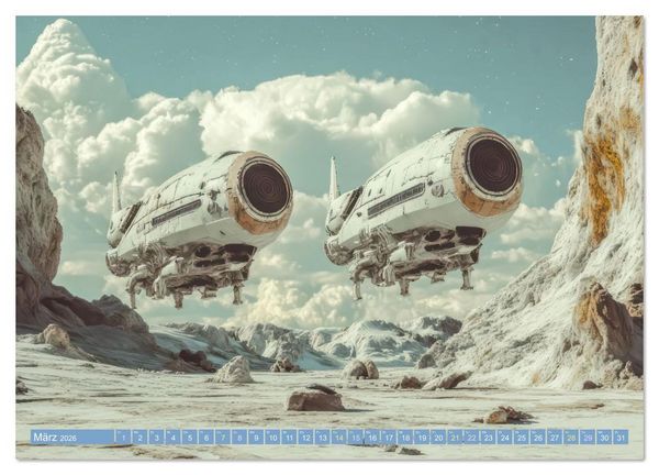 Produktbild: Science Fiction - Fremdartige V&ouml;lker und deren Spuren (hochwertiger Premium Wandkalender 2026 DIN A2 quer), Kunstdruck in Hochglanz
