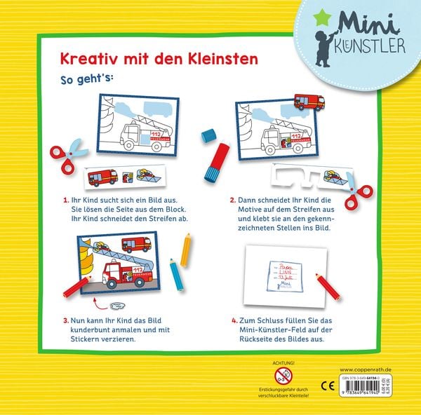 Produktbild: Mein bunter Tatütata-Bastelblock
