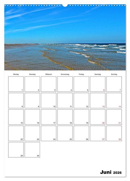 Produktbild: Langeoog - eine Trauminsel (hochwertiger Premium Wandkalender 2026 DIN A2 hoch), Kunstdruck in Hochglanz