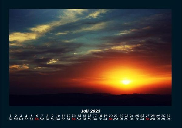 Produktbild: Sonnenunterg&auml;nge 2025 Fotokalender DIN A4