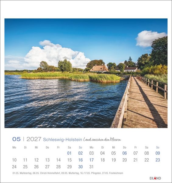 Produktbild: Schleswig-Holstein Postkartenkalender 2027 - Land zwischen den Meeren