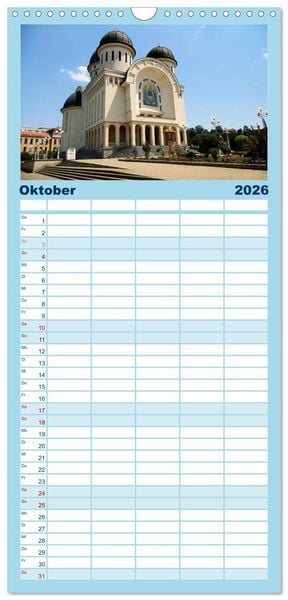 Produktbild: Familienplaner 2026 - Streifz&uuml;ge durch Arad mit 5 Spalten (Wandkalender, 21 x 45 cm) CALVENDO