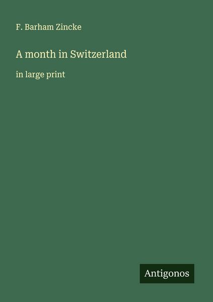 Produktbild: A month in Switzerland