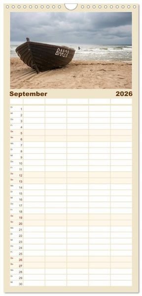 Produktbild: Familienplaner 2026 - Traumhaftes R&uuml;gen mit 5 Spalten (Wandkalender, 21 x 45 cm) CALVENDO
