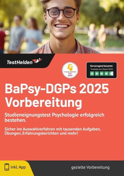 BaPsy-DGPs 2025 Vorbereitung: Studieneignungstest Psychologie erfolgreich bestehen. Sicher ins Auswahlverfahren mit taus