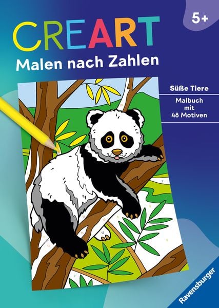 CreArt Malen nach Zahlen ab 5: Süße Tiere, Taschenbuch von , Ravensburger Verlag GmbH, 978-3-473-48863-6