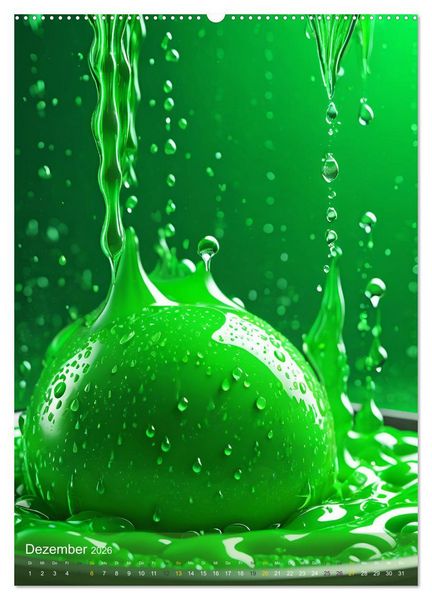 Produktbild: Splish! Splash! DROP ART (Wandkalender 2026 DIN A2 hoch), CALVENDO Monatskalender