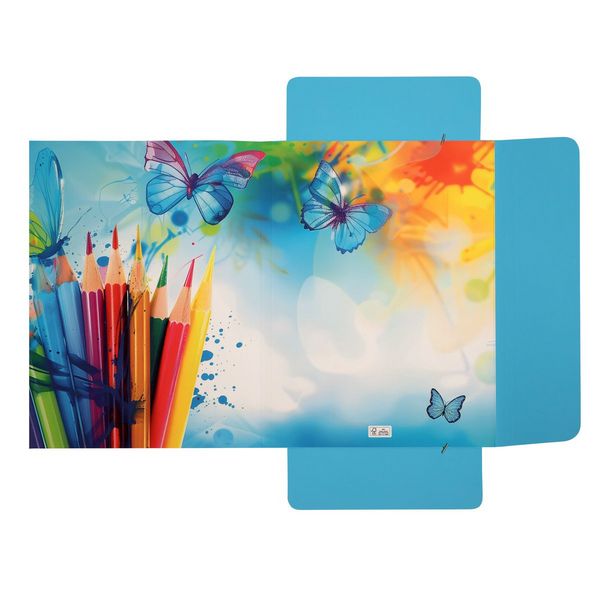 Produktbild: Idena Sammelmappe Schmetterling mit Gummizug 400g/m&sup2; DIN A3
