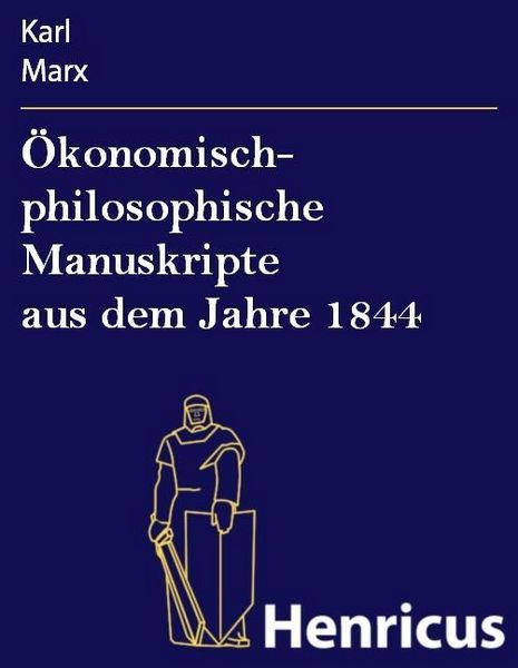 Produktbild: &Ouml;konomisch- philosophische Manuskripte aus dem Jahre 1844
