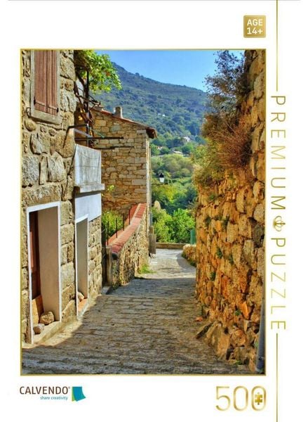 CALVENDO Puzzle Sainte-Lucie-de-Tallano, Korsika | 500 Teile Lege-Größe 48 × 36 cm Foto-Puzzle für Erwachsene