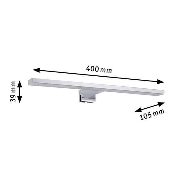 Produktbild: Paulmann HomeSpa Evie 78938 LED-Spiegelleuchte Warmwei&szlig; Chrom