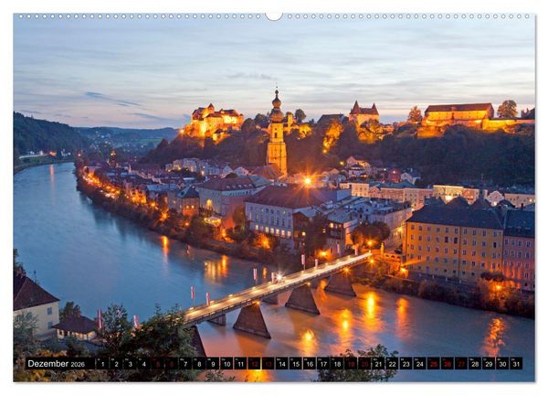 Produktbild: Burghausen - Mittelalter an der Salzach (hochwertiger Premium Wandkalender 2026 DIN A2 quer), Kunstdruck in Hochglanz