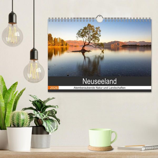 Produktbild: Neuseeland - Atemberaubende Natur und Landschaften (Wandkalender 2026 DIN A4 quer), CALVENDO Monatskalender