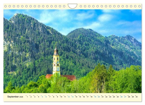 Produktbild: Beschauliches Bayern (Wandkalender 2026 DIN A4 quer), CALVENDO Monatskalender