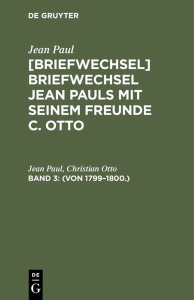 Produktbild: (Von 1799&ndash;1800.)