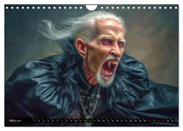 Produktbild: Vampire - Blutdurstige Nachtgestalten (Wandkalender 2027 DIN A4 quer), CALVENDO Monatskalender