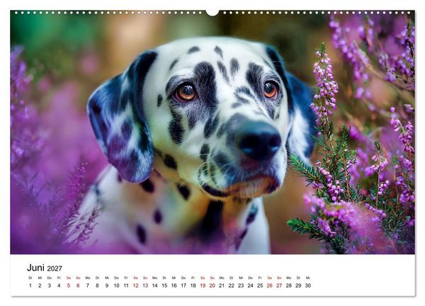 Produktbild: Dalmatiner - Mehr als nur Punkte! (Wandkalender 2027 DIN A2 quer), CALVENDO Monatskalender