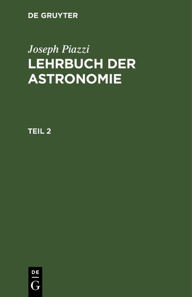 Produktbild: Lehrbuch der Astronomie. Teil 2
