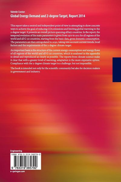 Produktbild: Global Energy Demand and 2-degree Target, Report 2014