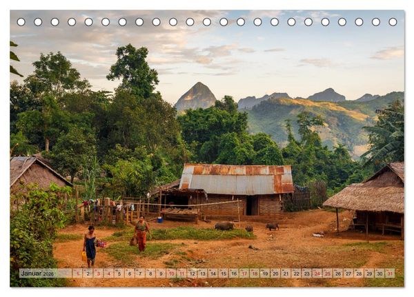 Produktbild: Laos - An den Ufern des Mekong (Tischkalender 2026 DIN A5 quer), CALVENDO Monatskalender