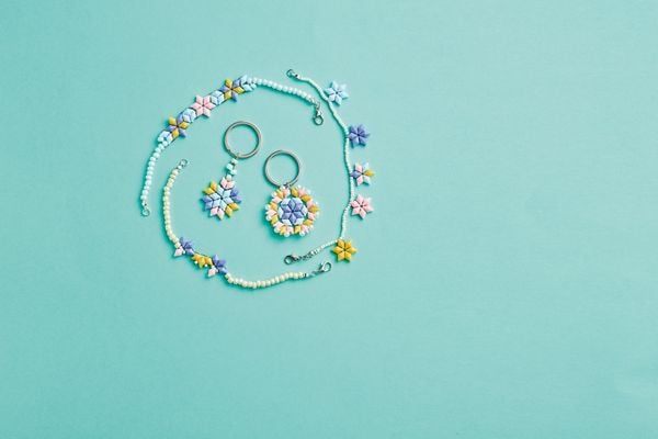 Produktbild: Mindful Mandala - Schmuckset Calm down. Mit Anleitung und Material f&uuml;r 5 Schmuckst&uuml;cke