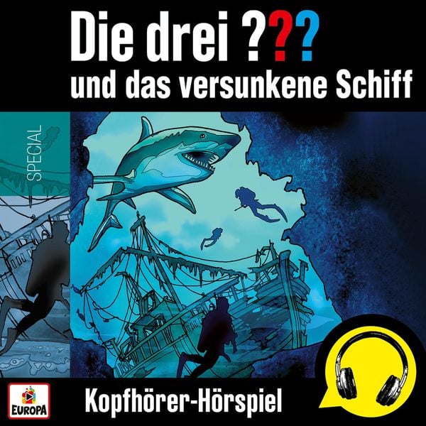 Produktbild: Die drei ??? und das versunkene Schiff (Kopfhörer-Hörspiel)