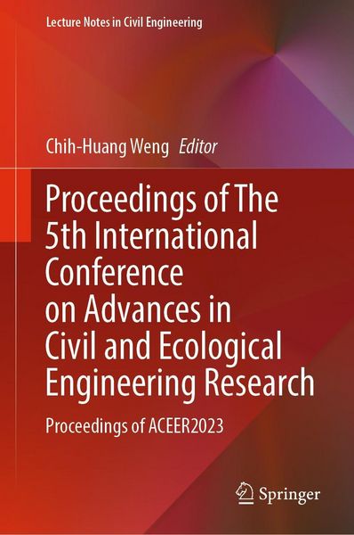 Produktbild: Proceedings of The 5th International Conference on Advances in Civil and Ecological Engineering Research