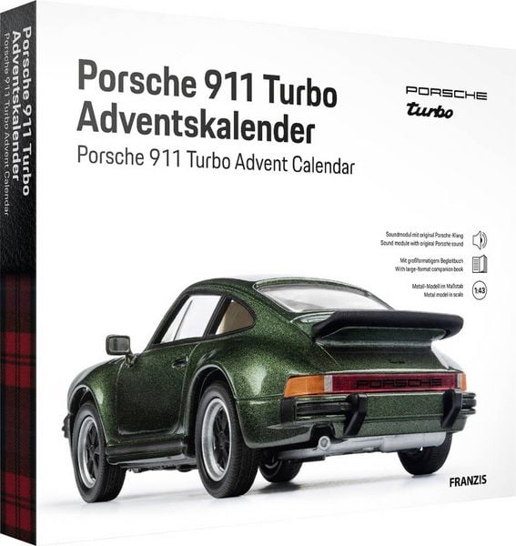 Produktbild: FRANZIS 67233 - Porsche 911 Turbo Adventskalender Oakgr&uuml;nmetallic