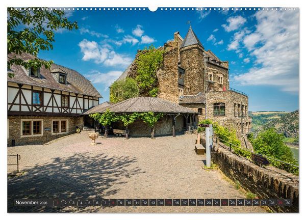 Produktbild: Oberwesel - Stadt der T&uuml;rme (hochwertiger Premium Wandkalender 2026 DIN A2 quer), Kunstdruck in Hochglanz