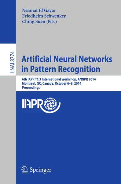Produktbild: Artificial Neural Networks in Pattern Recognition