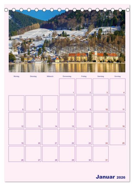 Produktbild: Rund um Bayern (Tischkalender 2026 DIN A5 hoch), CALVENDO Monatskalender