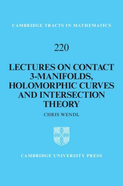 Produktbild: Lectures on Contact 3-Manifolds, Holomorphic Curves and Intersection Theory