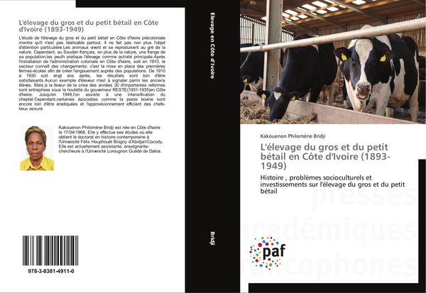 Produktbild: L'&eacute;levage du gros et du petit b&eacute;tail en C&ocirc;te d'Ivoire (1893-1949)