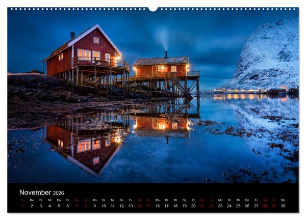 Produktbild: Lofoten - Inseln im Nordmeer (Wandkalender 2026 DIN A2 quer), CALVENDO Monatskalender