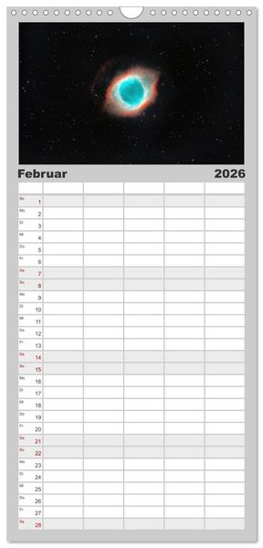 Produktbild: Familienplaner 2026 - Wunder der Milchstra&szlig;e mit 5 Spalten (Wandkalender, 21 x 45 cm) CALVENDO