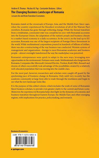 Produktbild: The Changing Business Landscape of Romania
